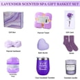 thumbnail image 2 of Regalos de Cumpleaños para Mujeres,Canasta de Spa Relajante para Mujer,Paquete de cuid l para mujeres,Regalo de San Valentín,Regalos para Ella Amiga, Mamá, Hermana, Novia (Violeta), 2 of 3