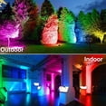 thumbnail image 3 of Foco de luz LED de 15w, foco de luz para exteriores, control de aplicaciones Bluetooth, 16 millones de colores y 20 modos, reflector LED inteligente, luz de foco para exteriores Ip66 Feliz Sencillez, 3 of 5