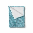 thumbnail image 2 of Cloud Soft Flannel Fleece Throw Blanket, Hand Drawn Sky View Interlacing Repetitive Cloud Pattern, Cozy Plush for Indoor and Outdoor Use, 60" x 80", Cadet Blue Pale Blue, by Ambesonne, 2 of 6