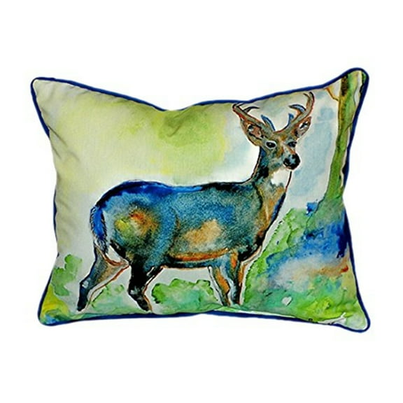 Betsy Drake ZP336 Betsys Deer Throw Pillow- 20 x 24 in.