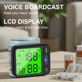 thumbnail image 4 of Wrist Blood Pressure Monitor Large LCD Display BP Machine Adjustable Cuff Automatic 2x120 measurements with Carrying Case for Home Use, 4 of 7