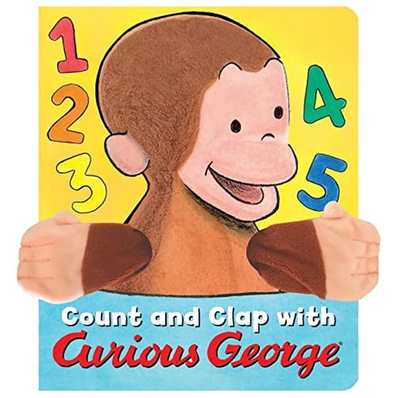 Pre-Owned Count and Clap with Curious George Finger Puppet Book (Paperback) 0358423384 9780358423386