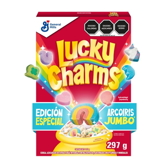 Cereal Lucky Charms de avena con malvaviscos 297 g
