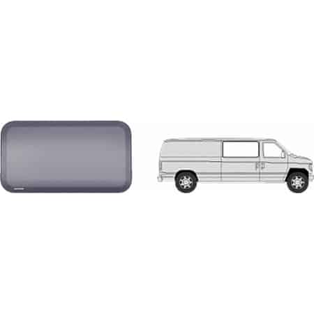 CRL Fixed 'All-Glass' Look Window for Side Sliding Door - 1992+ Ford Vans 41-5/8