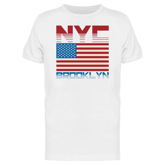 Brooklyn New York City Usa Flag Tee Men's -Image by Shutterstock