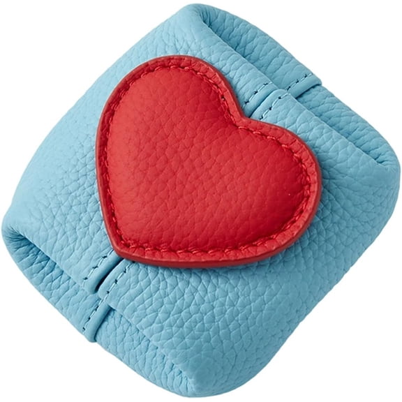Sweetheart Mini Leather Pouch, Cash Change Wallet Holder for Women, Small Money Pouches Purse with Zipper, Minimalist Coin Purse for Pocket, Gift for Her Travel