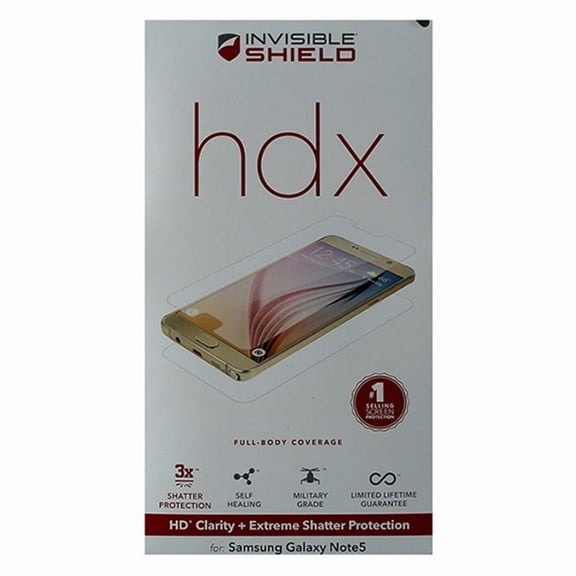 Zagg Invisible Shield HDX Full Body Protector for Samsung Galaxy Note5 - Clear