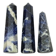 Beauty Agate Crystals Jumbo Sodalite Obelisk Tower Point Fengshui Healing Crystals Gemstone Gift