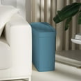thumbnail image 5 of Bathroom Trash Can with Popup Lid, Press Lid Garbage Bin for Toilet, Office, Bedroom, and Living Room, Compact Design for Space-Saving Storage, 5 of 6