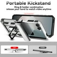 thumbnail image 3 of For Samsung Galaxy Z Flip 7 Case Heavy Duty Military Grade Protection,Camera Lens Slide Protection & 360°Rotate Magnetic Car Mount Holder Kickstand Rugged Shockproof Drop Hard Shell,Silver, 3 of 9