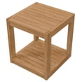 thumbnail image 5 of Lounge Coffee Side Table, Square, Brown Natural, Teak Wood, Modern Contemporary, Outdoor Patio Balcony Cafe Bistro Garden Furniture Hotel Hospitality, 5 of 8