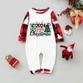 thumbnail image 2 of Penkiiy Family Christmas Pajamas Matching Sets Lounge Home Pjs Long Sleeve Shirts and Plaid Pants Xmas Holiday Pajama Outfits 9 Months Red, 2 of 6