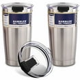 thumbnail image 2 of Couvercles pour Gobelets de 20 oz, Compatibles avec YETI Rambler, Ozark Trail, Old Style Rtic et Plus, Lot de 3 Couvercles Anti-Déversement et Résistants aux Éclaboussures pour Gobelets Gobelets (Noir), 2 of 7