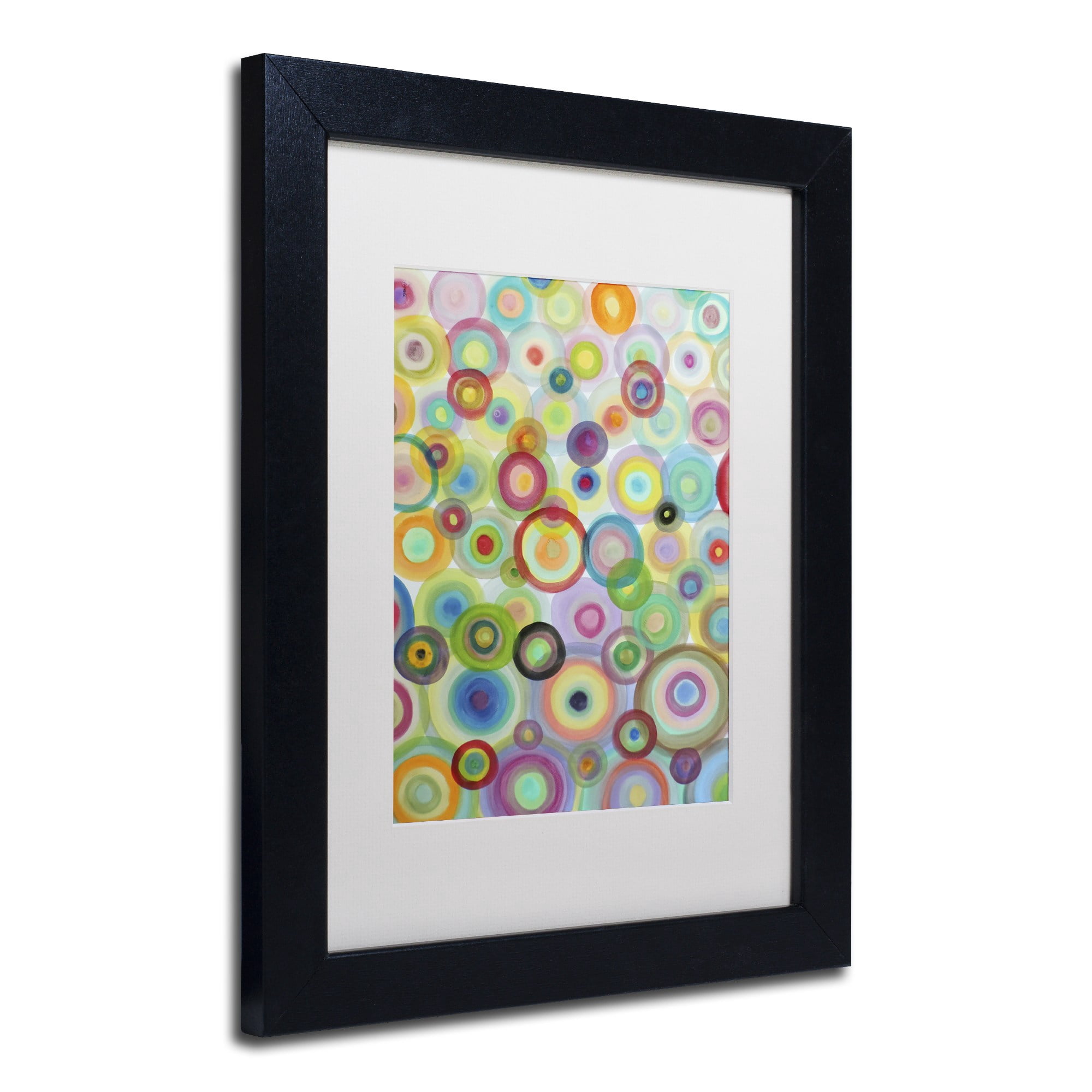Sylvie Demers 'Bulles' Matted Framed Art