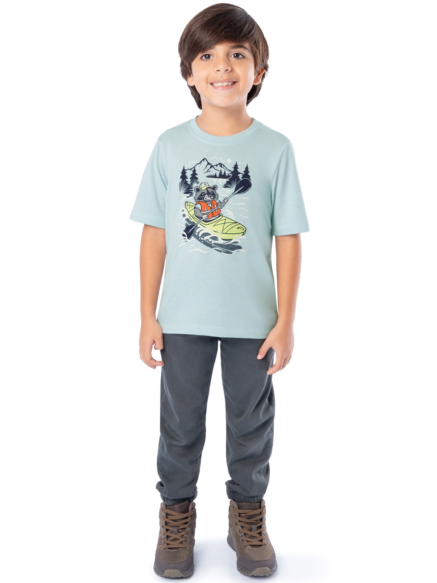 Ozark Trail Boy's Graphic Short Sleeve T-Shirt, Sizes 4-18 & Husky