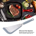 thumbnail image 1 of Silicone Stainless Steel Slot Fish Spatula Nonstick Coating Turner for Frying Beefsteak Egg Kitchen Cooking, 1 of 7