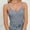 Gray, variant on Njoeus Camisole Tops for Women, Women's Ribbed Knit Tank Tops Spaghetti Strap Lace V-Neck Soft Comfy Cami Undershirt S-XXL
