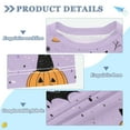 thumbnail image 2 of FORMRS Boys Rash Guard with Short Sleeves UPF 50+ Swim Shirts Sizes 3-12T, Light Purple Halloween Black Cat, 2 of 6