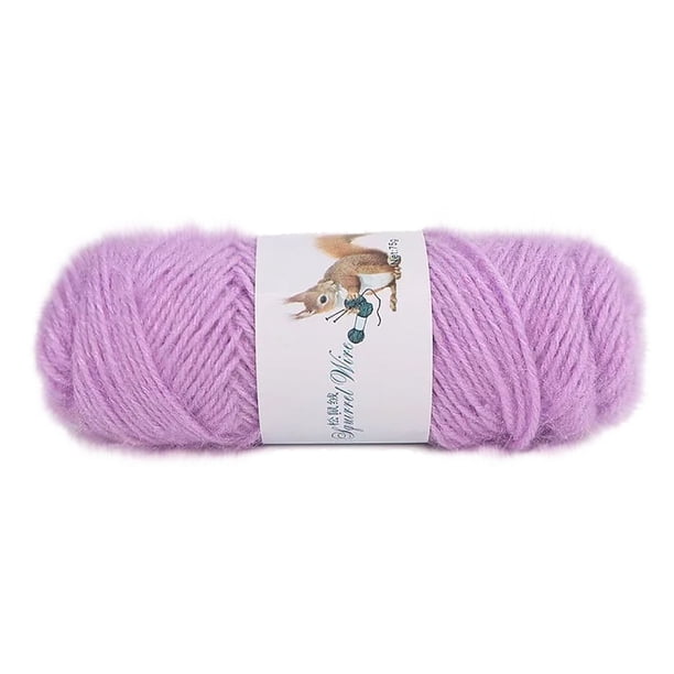 Xihbxyly Hilo de Lana para Tejer, Mohair Suave, Ideal para Hacer Chal, Bufanda, Gorro o Ganchillo. Hilo Versátil para Manualidades. Lavable a Mano. Madeja de 75 G. Ideal para Suéteres y Colchonetas.