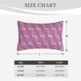 thumbnail image 6 of YFYANG Super Soft Rectangular Plush Cushion Cover (Without Pillow Insert), Red Wavy Line Texture Comfort and Non-Pilling Hidden Zip Bedroom Sofa Pillowcases, 20"x30", 6 of 9