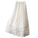 thumbnail image 1 of Falda Larga de Verano Señoras Casual Malla Floral Impresa Mediana Larga Falda Plisada, una Línea Mitad Del Cuerpo de la Falda de Hilo para la Primavera, 1 of 8