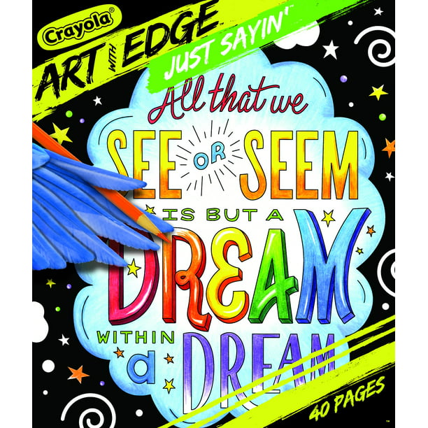 Download Crayola Art With Edge Just Sayin' Coloring Book, 40 Pages ...