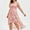 Pink, variant on Ichaunyi Summer Dresses Women Sexy Plus Size V-Neck Buttons Printing Sleeveless Casual Sling Dresses