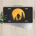 thumbnail image 2 of 1 Pcs Durable License Plate Covers & Frames, Bigfoot For Decorative Front, Waterproof For Decoration Aluminum License Plate Covers & Frames Cover For Men Women, 12" X 6", 2 of 6