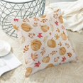 thumbnail image 4 of Fall Pillow Covers 18x18 Set of 2, Pumpkin and Maple Leaf Decorative Outdoor Throw Pillowcase Linen Autumn Orange Pumpkiin Thanksgiving Cushion Cover for Sofa Couch Living Room Bed Decor, 4 of 6