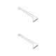 thumbnail image 1 of Kearding Solución de almacenamiento en estante para copas de vino de acero inoxidable de fácil acceso fabricada con acero inoxidable de una de un solo piso 55CM 2Conjunto, 1 of 6