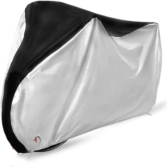 Waterproof XXL Bicycle Cover, Outside Bikes Storage Covers Rain Sun UV Dust Wind Proof Mountain Bicycle Covers Road Electric Bike Cover Hybrid Bike Cover with Lock Hole