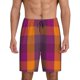 thumbnail image 1 of Fotbe Purple Yellow Buffalo Plaid Pantalones Cortos de Pijama para Hombre, Ropa de Dormir, Pantalones de Pijama Cortos para Hombre-Small, 1 of 6