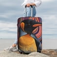 thumbnail image 7 of Gukieu Abstract Pattern Penguin Print Suitcase Protective Cover, Elastic Zipper Buckle Suitcase Protective Cover, Suitable for Travel, Business Trip-Large, 7 of 7