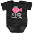 thumbnail image 3 of Inktastic My Daddy Takes Me Fishing Girls Girls Baby Bodysuit, 3 of 5