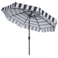 thumbnail image 7 of Safavieh Elsa 9' Market Crank Auto Tilt Patio Umbrella, Navy/White, 7 of 7