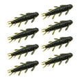 thumbnail image 6 of yotijay 3x8Pcs Soft Fishing Lures Professional Lifelike Grub Jig Artificial Lures Black Green, 6 of 9