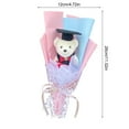 thumbnail image 5 of KCAHPAN Artificial Flower Bouquets Graduation Flower Bouquets with Toy Bear Bouquets, 5 of 17