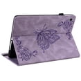 thumbnail image 4 of Galaxy Tab A7 Case, TECHCIRCLE Multi-Angle Folio Stand Premium Embossed Butterfly PU Leather Protective Smart Cover with Auto Wake Sleep for Samsung Galaxy Tab A7 10.4 SM-T500/T505/T507 - Purple, 4 of 5