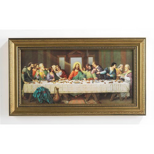 Christian Brands 80995 16x8" Zabateri Last Supper Frame