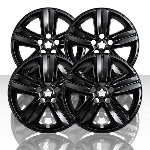 Set of 4 16" 5 Spoke Wheel Skins for 2017-2021 Chevy Trax - Gloss Black