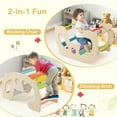 thumbnail image 6 of Resenkos 2-in-1 Rocking Horse Arch for Kids Montessori Climbing Toys with Arch Climber-Multicolor, 6 of 11