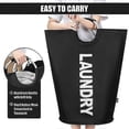thumbnail image 3 of 72*38cm laundry basket (black), foldable laundry bag, large folding laundry basket, 3 of 4