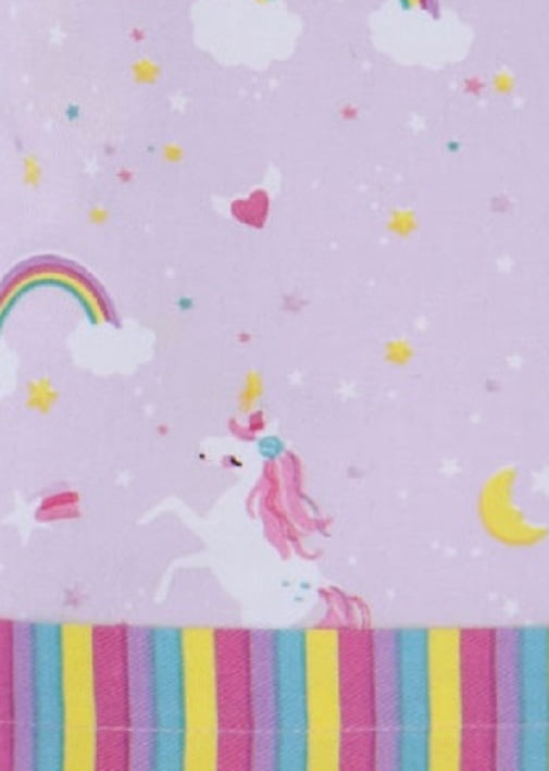 Handstand Kitchen Mother and Daughter 100% Cotton Whimsical Print Apron Set - Rainbows and Unicorns