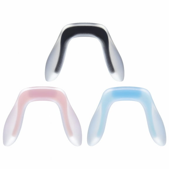 GJX 2026 New Anti Slips Nose Pad 3Pcs U Shaped Eyeglasses Nose Pads Bridge Anti Slip Soft Eye Glasses Nose Support Plug-In Air Chamber Retainers Strap Pieces for Eyeglasses, 0.94"X0.75"X0.28"
