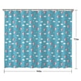 thumbnail image 5 of Blue Cartoon Unicorn Head Star Cloud Pattern Shower Curtain 84"x72" ,Bathroom Decorative Shower Curtains Set with 12 Hooks,Modern Waterproof Washable Shower Curtain, 5 of 6