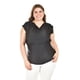 thumbnail image 1 of Blusa con cuello drapeado Roman Fashion / Tallas Extras, 1740 (Negro) negro 42, 1 of 6