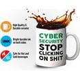 thumbnail image 4 of Programmer Mug White 11oz - Cyber Security Stop Clicking - Tech Progammer Computer Engineer Coding Mechanical Electrical, 4 of 7