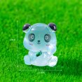 thumbnail image 1 of 8/24/48 piezas de adorables y luminosos pandas 3D de resina que brillan en la oscuridad, pequeñas figuras de pandas en micropaisajes para decorar el hogar, 1 of 5