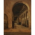 thumbnail image 3 of Jacques-Raymond Brascassat 15x18 Black Modern Framed Museum Art Print Titled - Calabrous Church Interior (1829), 3 of 5