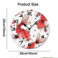 thumbnail image 2 of ZXCXRQFa Watercolor Fishs Pattern Wood Wall Clock Silent Non-Ticking Kitchen Desk Clock Battery Operated Analog Decorative Round Clocks 10 in Garden Home Decor, 2 of 7